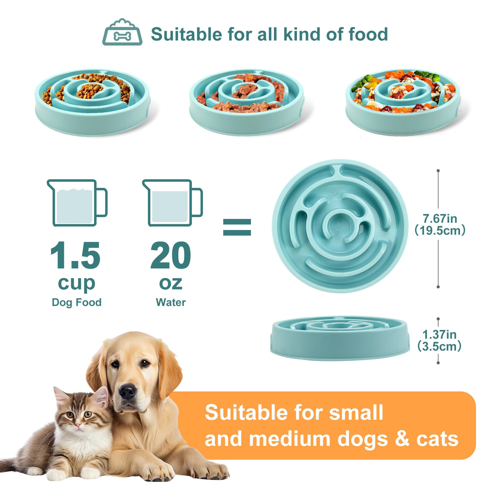 Happy Pup Slow Feeder Bowl for Healthy Eating