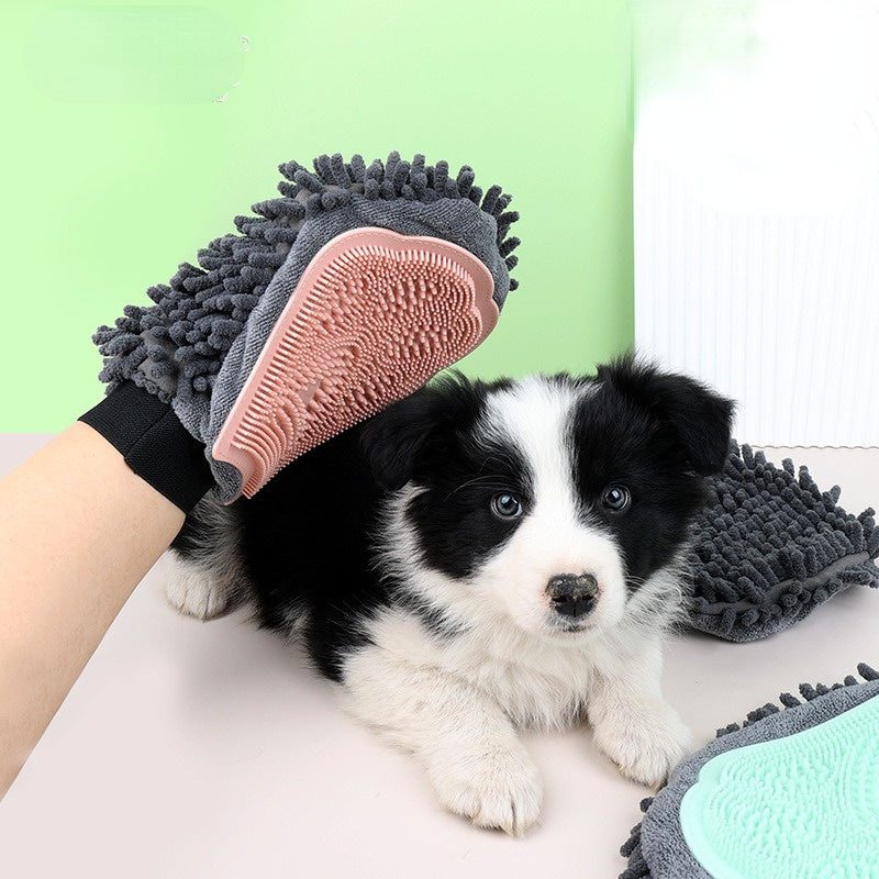 Gentle 2-in-1 Pet Bathing & Grooming Glove