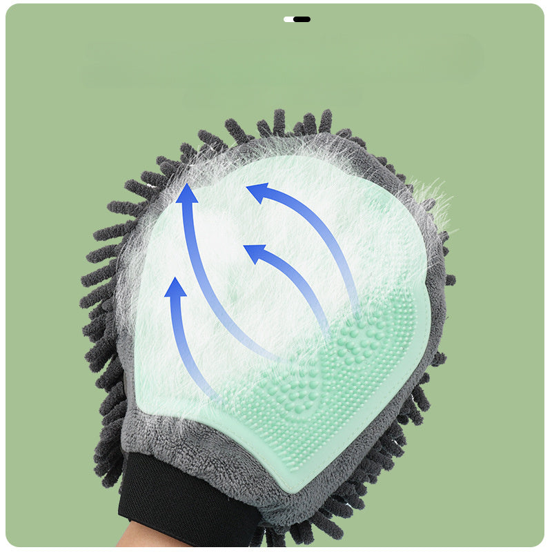 Gentle 2-in-1 Pet Bathing & Grooming Glove