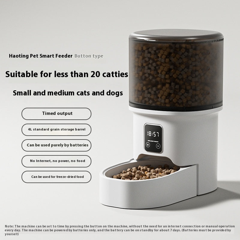 Smart Automatic Pet Feeder – 4L Happy Mealtimes