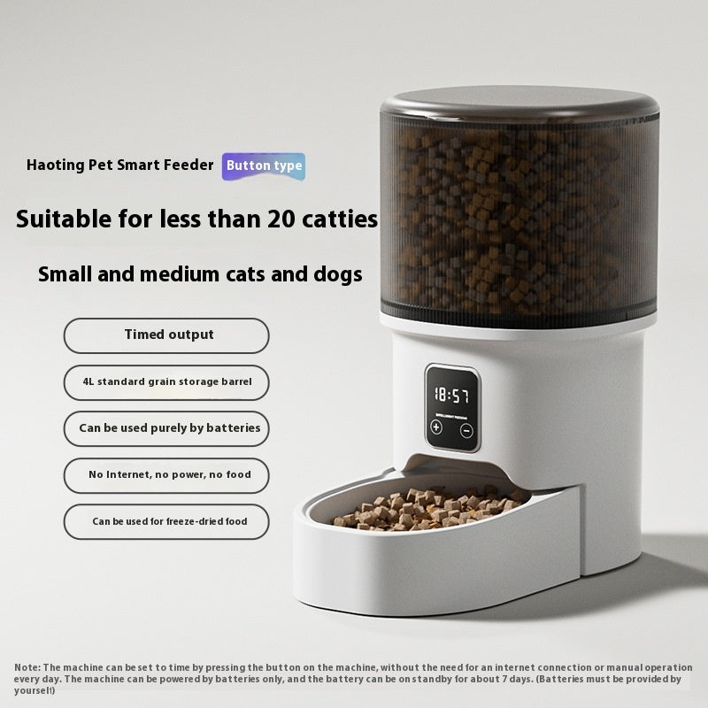 Smart Automatic Pet Feeder – 4L Happy Mealtimes
