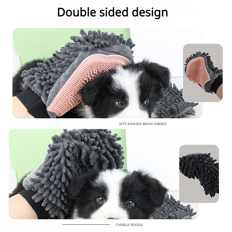 Gentle 2-in-1 Pet Bathing & Grooming Glove