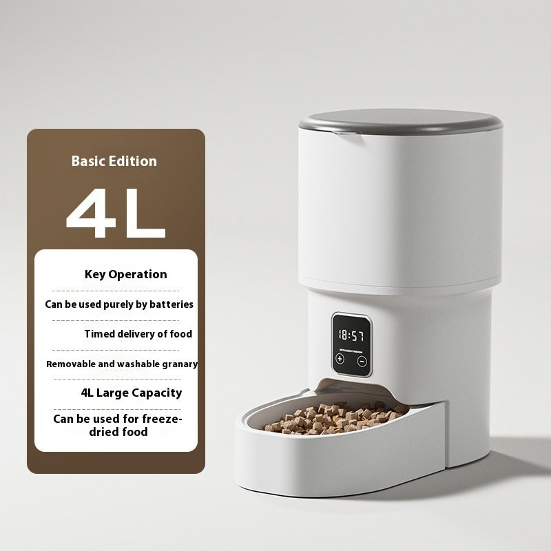 Smart Automatic Pet Feeder – 4L Happy Mealtimes
