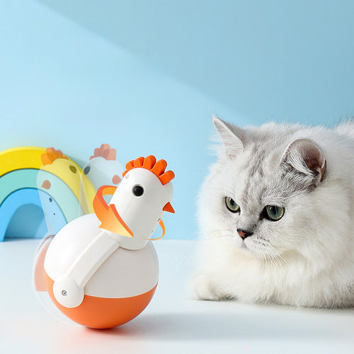 Electric Chicken Cat Toy with Fun Lights & Sounds