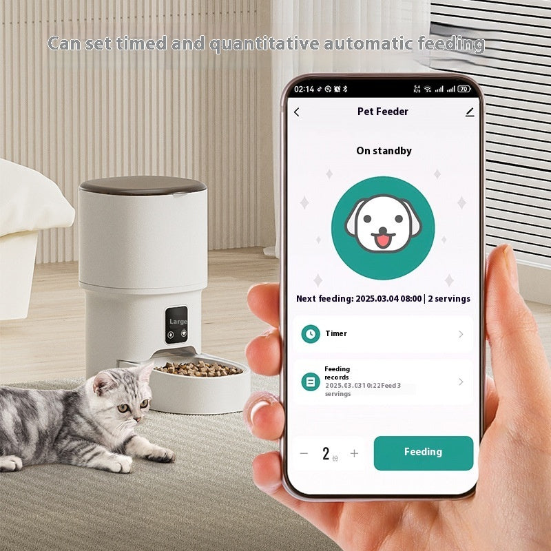 Smart Automatic Pet Feeder – 4L Happy Mealtimes