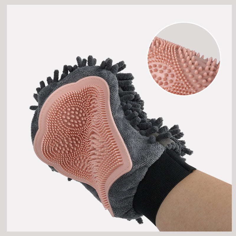Gentle 2-in-1 Pet Bathing & Grooming Glove