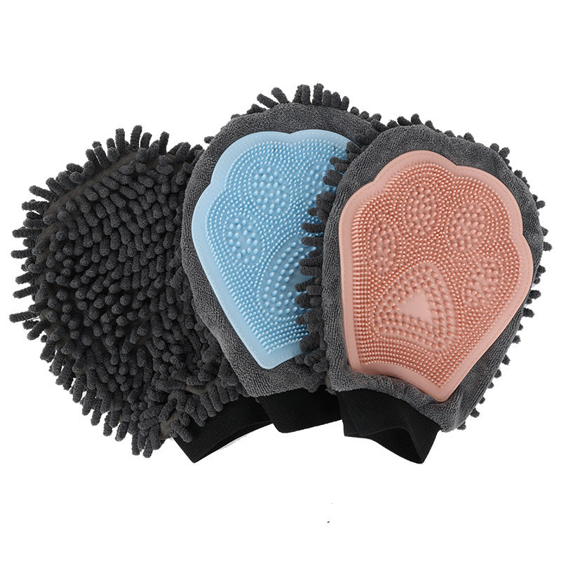 Gentle 2-in-1 Pet Bathing & Grooming Glove